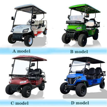 Cheap Chinese Golf Carts for Sale Electric Lithium 72V Battery 6 Seater Car Price Buggy 4 Seater Cars China Prices