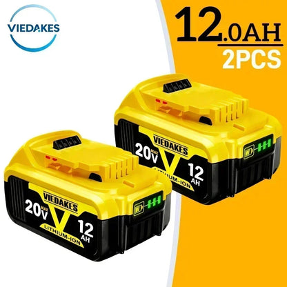 DeWalt 20V Replacement Battery – 8Ah, 10Ah & 12Ah Li-Ion | Compatible with DCB200, DCB205, DCD & DCF Series