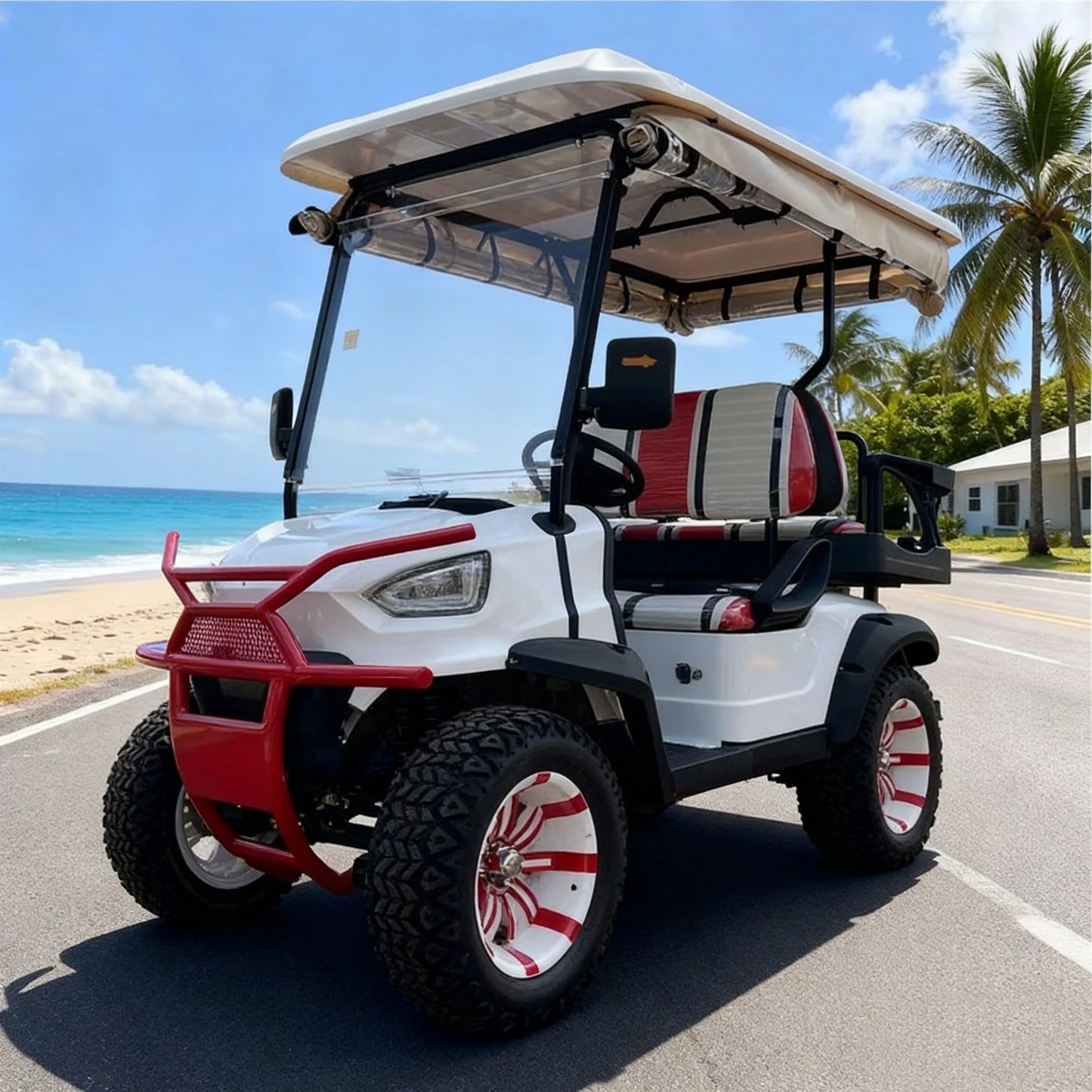MMC 2025 Model 48V/72V Lithium Battery 4x4 Golf Cart, Aluminum Frame, Made in China, Golf Cart, 2/4/6/8 Seats
