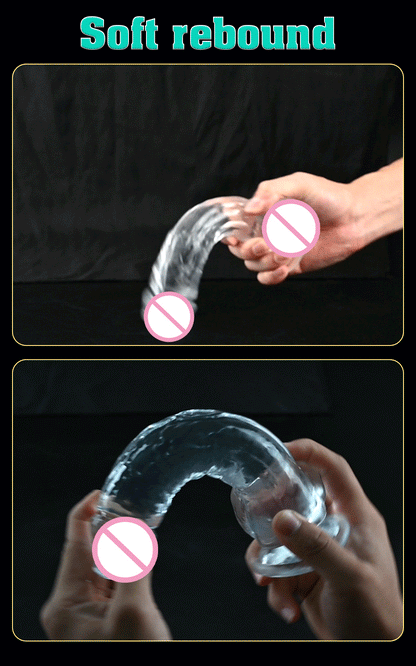 Soft Jelly Dildo Different Sizes Transparent Realistic Fake Dick Penis with Suction Cup G Spot Vagina Massage Sex Toy for Women