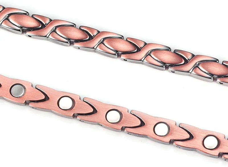 Womens Magnetic Therapy Anklets 99.9% Pure Solid Copper 3500 Gauss Magnets Ankle