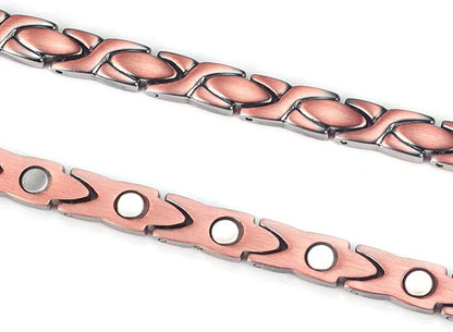 Womens Magnetic Therapy Anklets 99.9% Pure Solid Copper 3500 Gauss Magnets Ankle