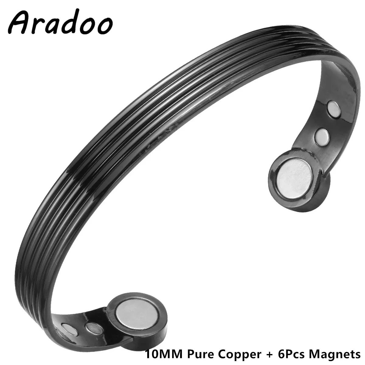 ARADOO Pure Copper Bracelets for Women 3500 Gauss Magnetic Therapy Braided Cuff