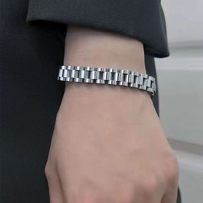 ROXI | Stainless Steel Cuban Bracelet Women and Men Unisex Fashion Couple Jewelr