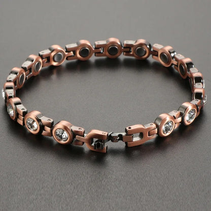 Magnetic Copper Anklets Ankle Braclelet for Women with Therapy 3500 Gauss Magnet