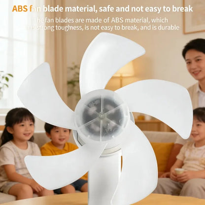 Ceiling Fan Light Drone E27 3/4 Head 2-in-1 Design Fan Lighting Bulb with Remote Control AC85-265V for Home Restaurant Bedroom