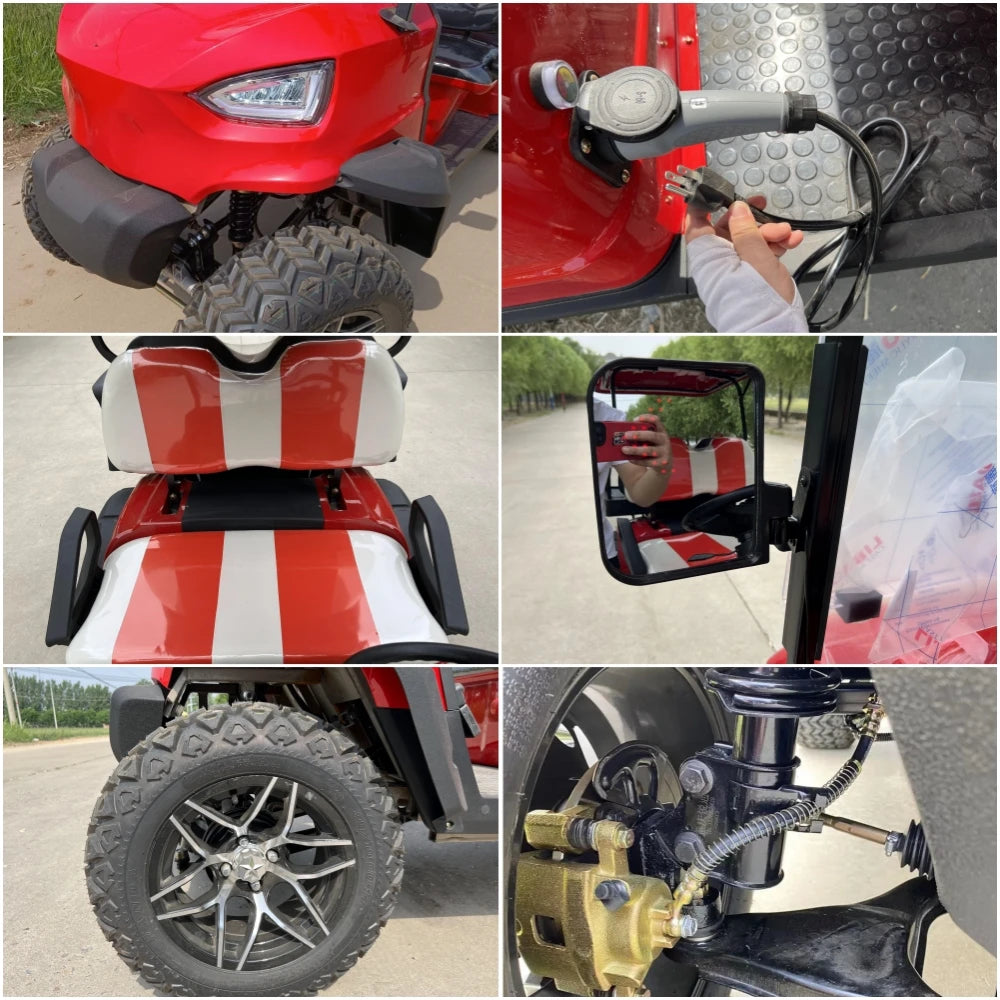 Fashion Classic China MMC 2 4 6 8 Seats 48V/60/72V 4000/5000/7500W Aluminum Alloy Electric Golf Cart