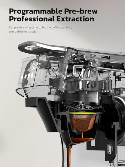 HiBREW 6in1 Capsule Coffee Machine Hot/Cold Multiple Espresso Cafetera Cappuccino Coffee Maker Dolce Gusto Nespresso Powder H1B