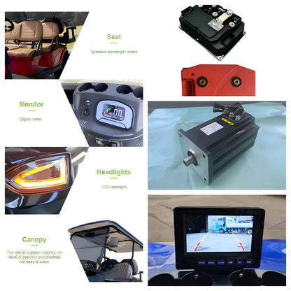 Cheap Chinese Golf Carts for Sale Electric Lithium 72V Battery 6 Seater Car Price Buggy 4 Seater Cars China Prices