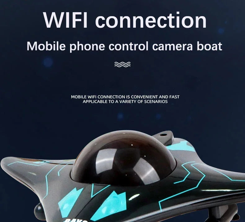Boat Submarine with Camera Underwater 6CH Remote Control Wifi FPV Remote Control