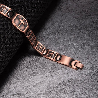 Vintage Magnetic Bracelet Men Pure Copper Magnetic Bracelet Arthritis Health Ene