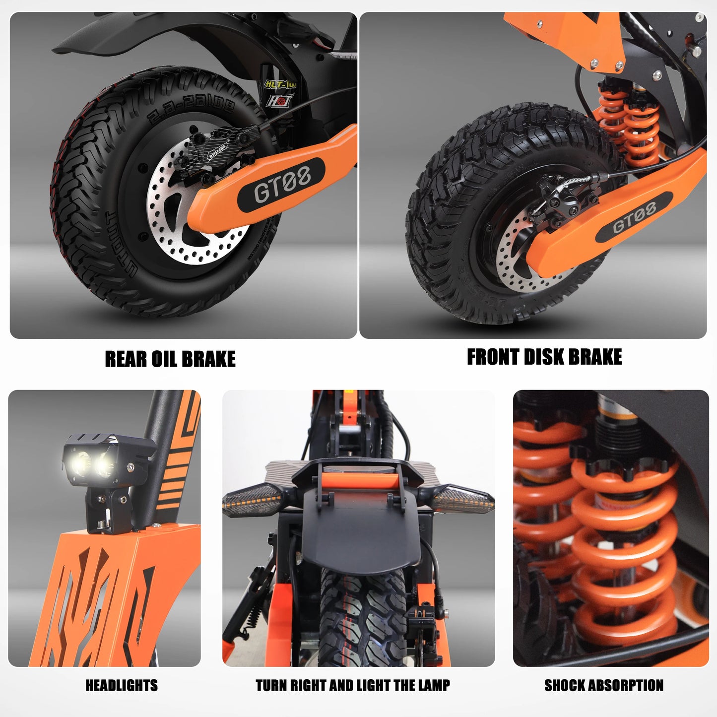 Electric Scooter Dual Motor 5600W Adult, Top Speed 46MPH,60V27AH, 11-inch Off-Road Tires Sport Folding eScooter