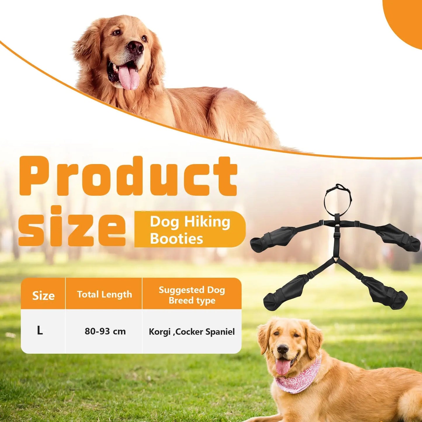 Waterproof Dog Shoes Adjustable Outdoor Walking Non-Slip Soft Dog Boots Bulldog Paw Protection Rainy Day Pet Breathable Shoes