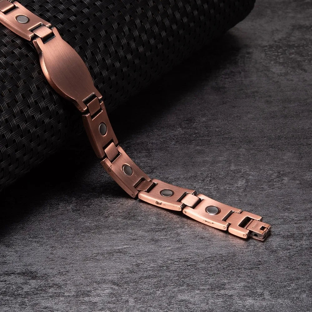 Vintage Magnetic Bracelet Men Pure Copper Magnetic Bracelet Arthritis Health Ene