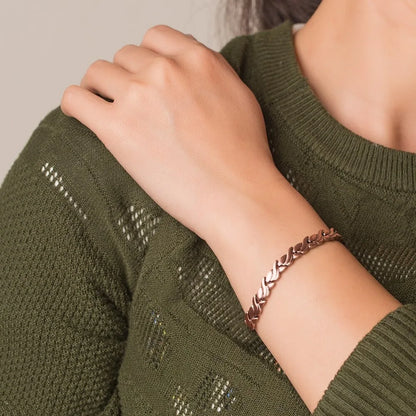 Magnetic Pure Copper Bracelets for Women Vintage Fish Chain Health Energy Magnet