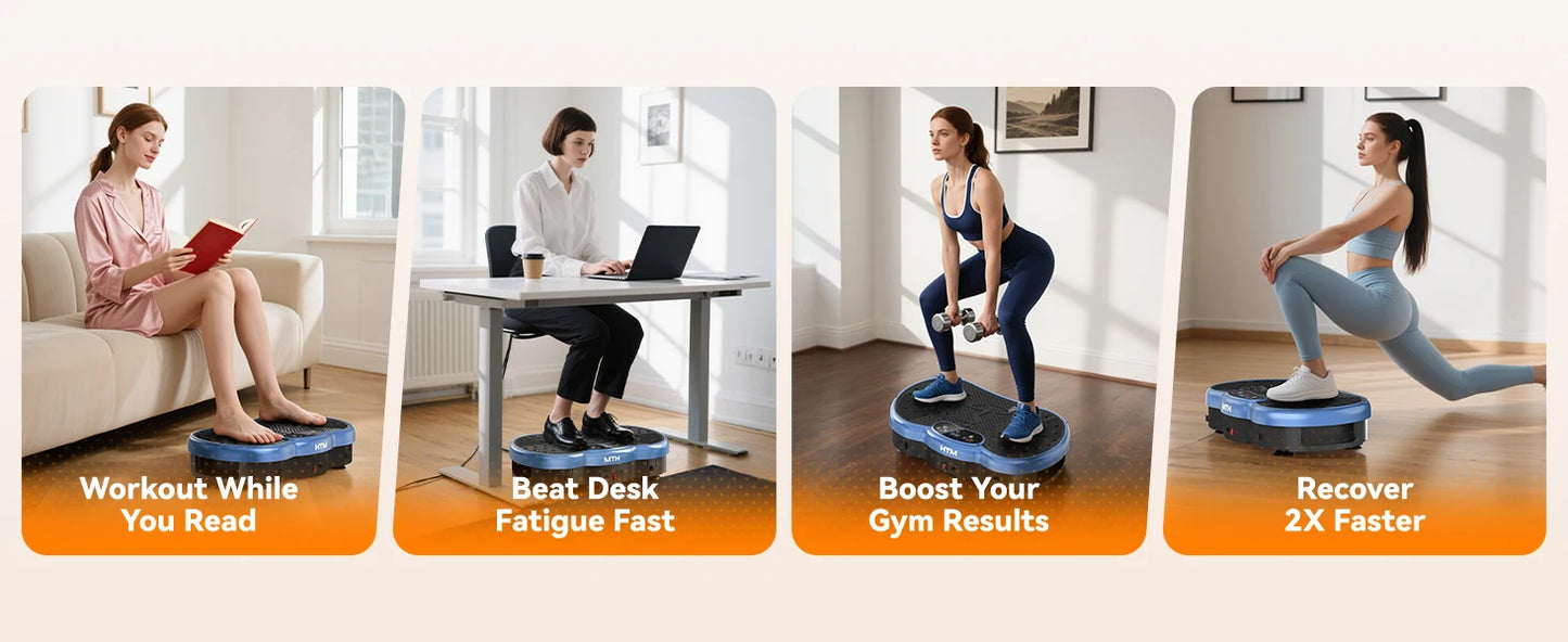 Whole Body Fitness Massage Calorie Counter Vibration Plate 120 Speed Levels Professional Machine for Effortless Body Sculpting