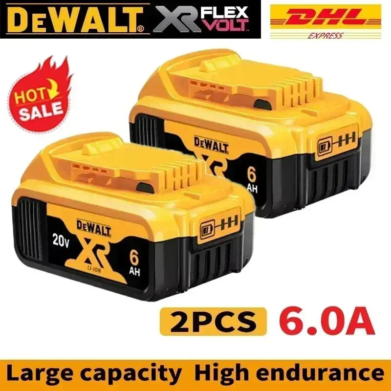 DeWalt 20V Replacement Battery – 2Ah, 5Ah, 6Ah & 9Ah Li-Ion | Compatible with DCB200, DCB205, DCD & DCF Series