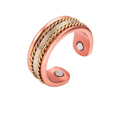 Woven Copper Magnetic Bracelet Ring Magnetic Copper Bracelets Adjustable Pure Co