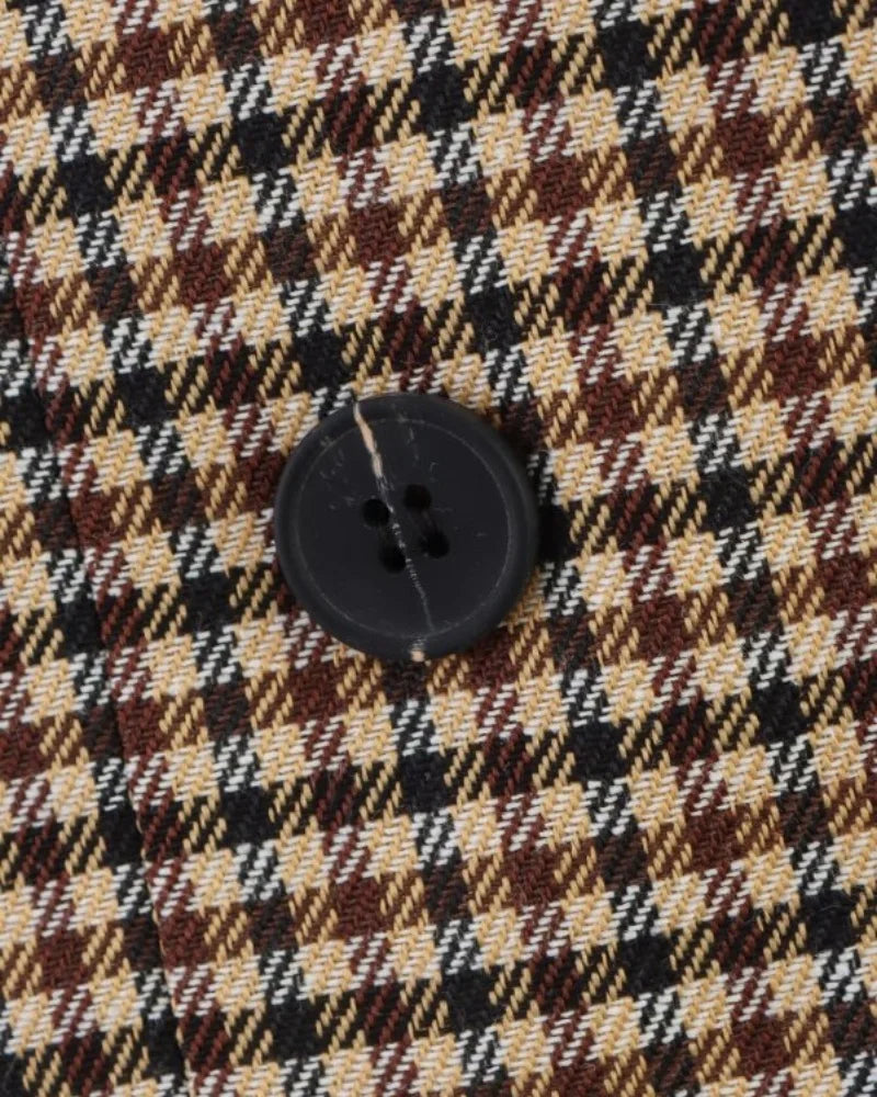 Women's Plaid Blazer Spring Casual Double Breasted Suit Jacket Office Work Daily Outwear Two Colors