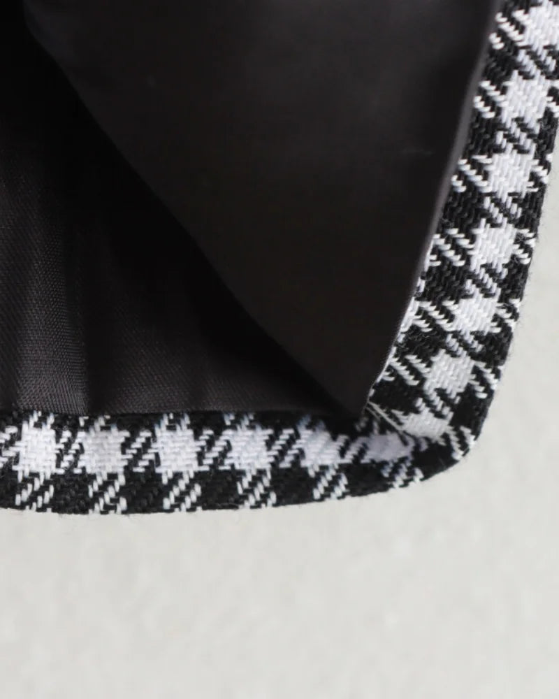 Women's Plaid Blazer Spring Casual Double Breasted Suit Jacket Office Work Daily Outwear Two Colors