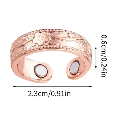 6mm Men Women Magnetic Rings Finger Ring Comfortable Copper Jewelry Vintage For Wedding Parties Adults Special Pain Relief