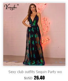 Sexy see through mesh mini sequin summer dress women elegant bodycon club birth