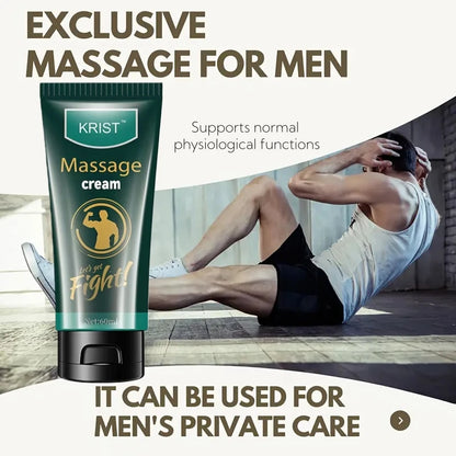 Men's Massage Cream for Intimate Experience Interactive Relaxation Fast Absorption Non-Greasy Promotes Bonding And Comfort