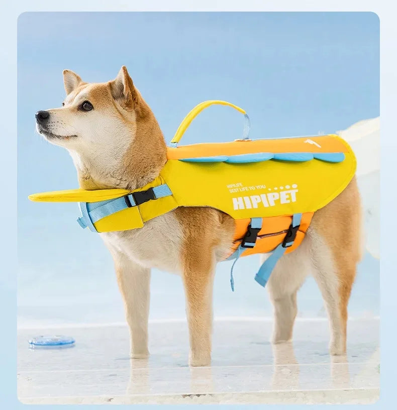 Dog Life Jacket Portable Summer Strong Buoyancy Dog Swimsuit Breathable Dog Coats and Jackets Quick Drying Pet Products