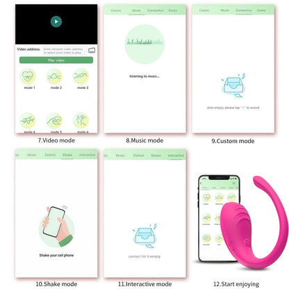 APP Controlled Vaginal Vibrators G Spot 9 Speed Anal Vibrating Egg Massager Wearable Stimulator Adult Sex Toys for Women Couples