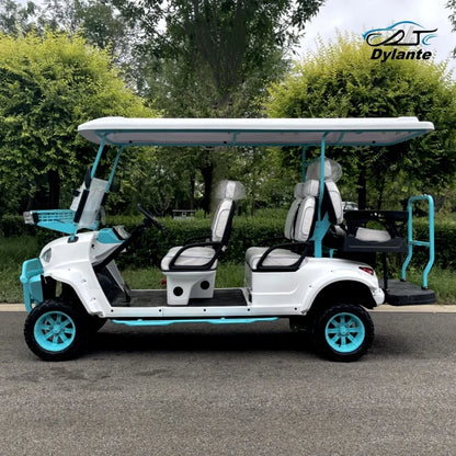 China Made Top Adult Golf Cart 6 Seater 25 MPH Speed Electric Vehicle Club 350CC Gas Powered Sightseeing Car