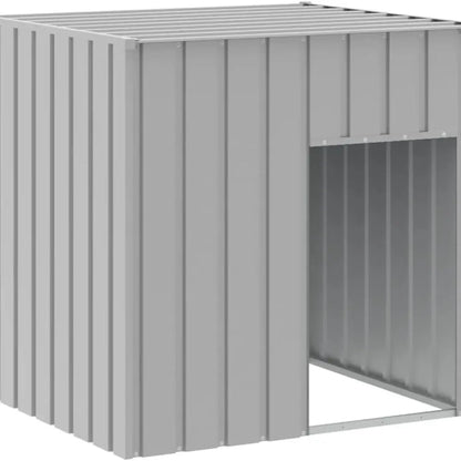 Galvanized Steel Dog House with Practical Roof and Convenient Entrance, Versatile Use for Playing, Exercising, Training – Light