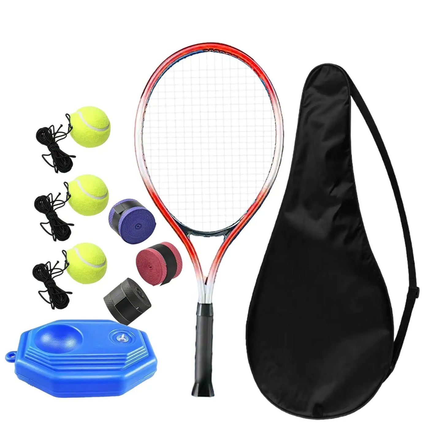 Tennis Trainer Rebound Ball Solo Training Equipment for Beginners Exercise Single Player Self Practice for Park Garden Backyard