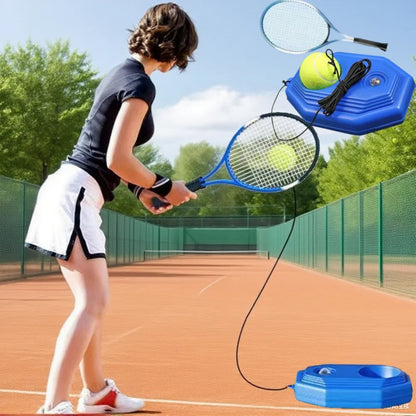 Tennis Trainer Rebound Ball Solo Training Equipment for Beginners Exercise Single Player Self Practice for Park Garden Backyard