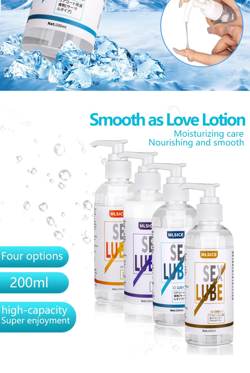 Fruit water-soluble lubricantion Water Based Gel Lubricats Sex intimate For Adults Men Women Gay body Sexy Strawberry fragrance