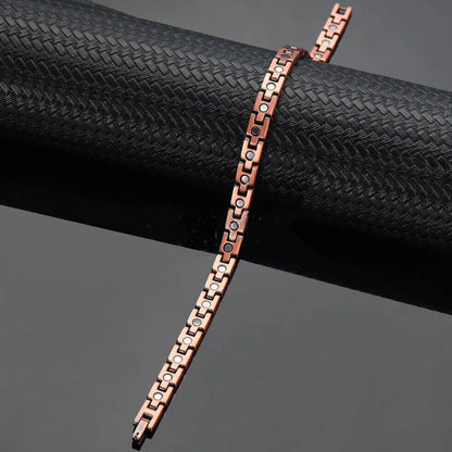 Magnetic Copper Anklets Ankle Braclelet for Women with Therapy 3500 Gauss Magnet