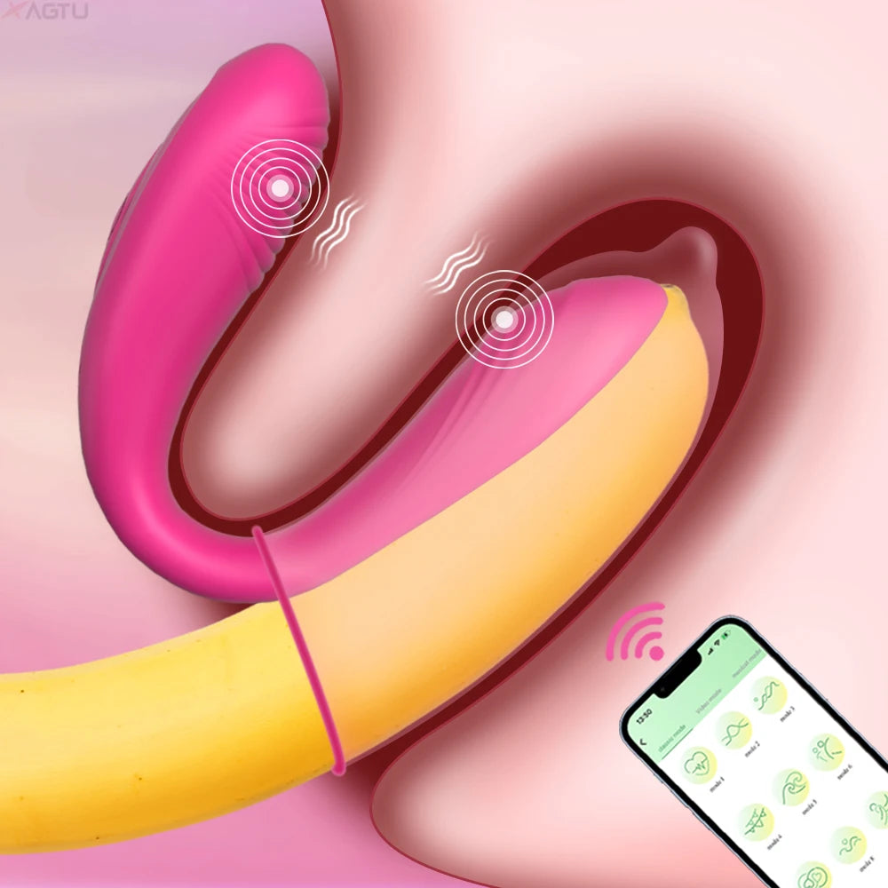 APP Remote Control Vibrator for Women Clitoris Stimulate Female G-Spot Couples Dual Wearable Vibrating Massage Adult Sex Toys