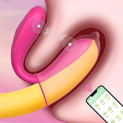 APP Remote Control Vibrator for Women Clitoris Stimulate Female G-Spot Couples Dual Wearable Vibrating Massage Adult Sex Toys