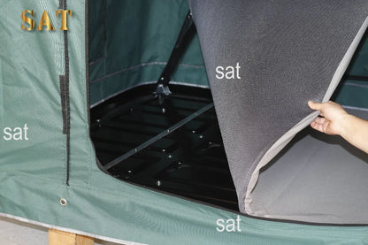 Large Durable Hard Shell Roof Top Tent for Vehicles Convenient Camping with Aluminum Pole Oxford Fabric Car Rooftop Tent