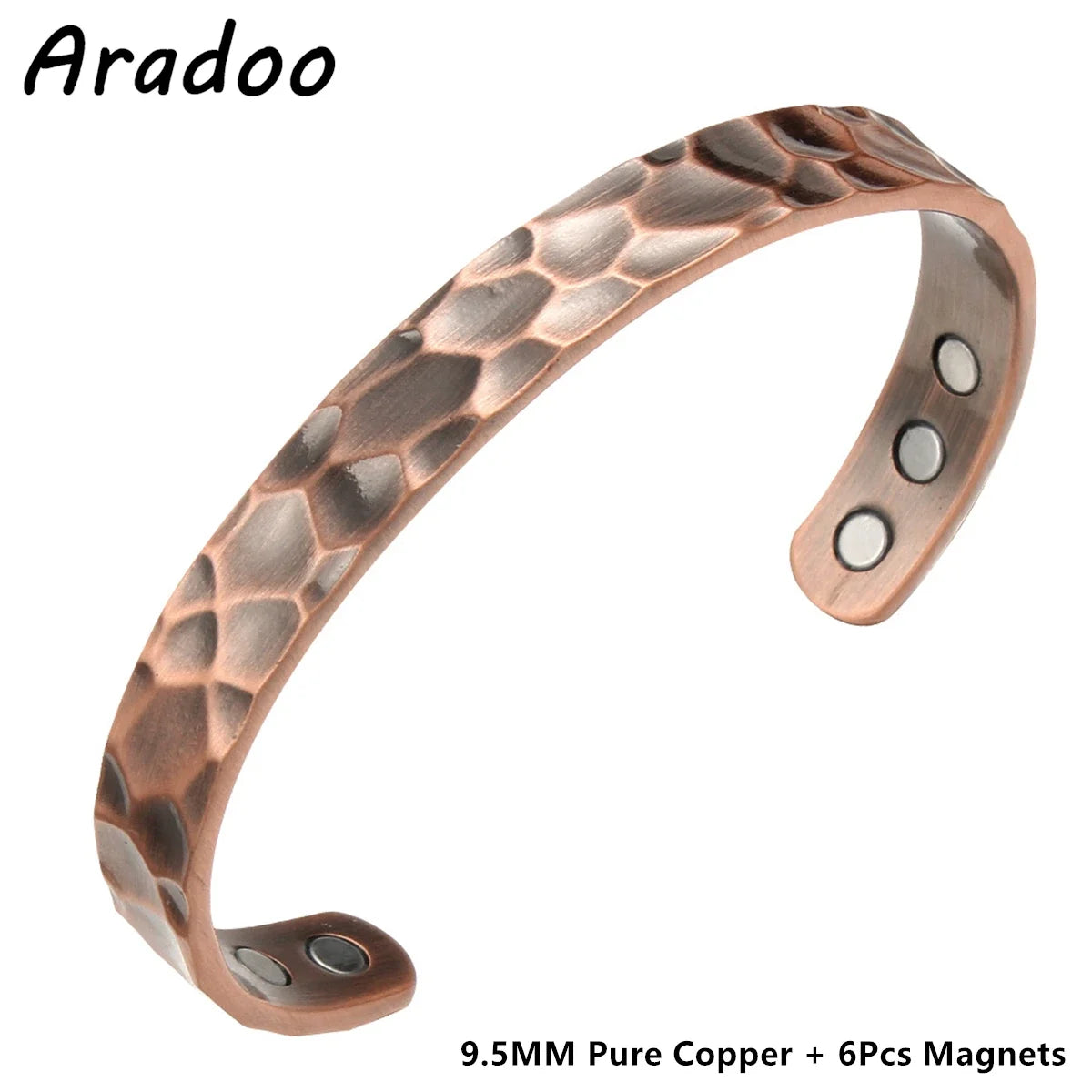 ARADOO Pure Copper Bracelets for Women 3500 Gauss Magnetic Therapy Braided Cuff