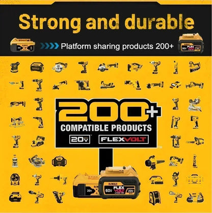 DeWalt 20V Replacement Battery – 2Ah, 5Ah, 6Ah & 9Ah Li-Ion | Compatible with DCB200, DCB205, DCD & DCF Series