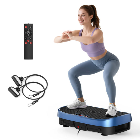 Vibration Plate Fitness Multi-Function Vibration Trainer 330lbs 120 Levels Whole Body Workout for Home Gym Muscle Relax Exercise