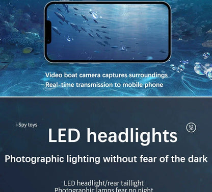 Boat Submarine with Camera Underwater 6CH Remote Control Wifi FPV Remote Control