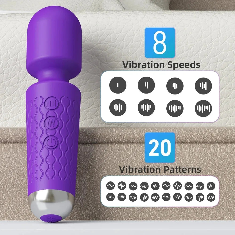 20 Speeds Powerful AV Vibrator Magic Wand Anal Clitoris Stimulator Sex Toys for Women G spot Massager Adult Female Sex Product