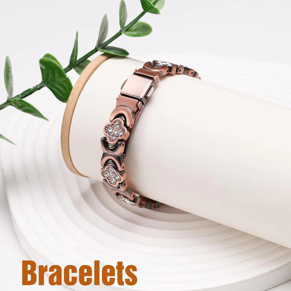 1Pcs Fashionable Light Luxury Clover Bracelet with Sparkling Cubic Zirconia for