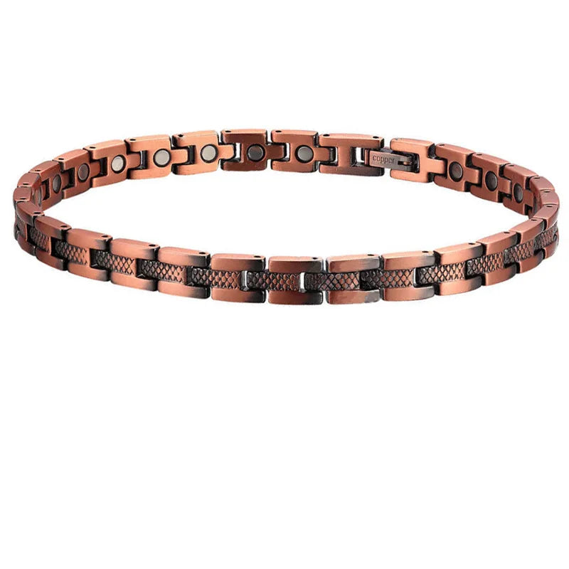Magnetic Copper Anklets Ankle Braclelet for Women with Therapy 3500 Gauss Magnet