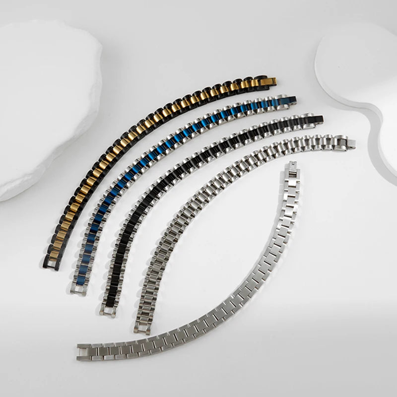 ROXI | Stainless Steel Cuban Bracelet Women and Men Unisex Fashion Couple Jewelr