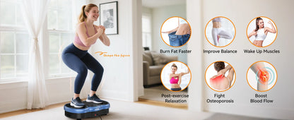 Whole Body Fitness Massage Calorie Counter Vibration Plate 120 Speed Levels Professional Machine for Effortless Body Sculpting