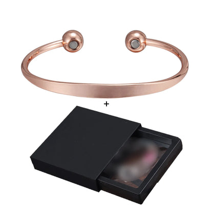 Vinterly Pure Copper Bracelets Magnetic Shiny Adjustable Bangles Arthritis Pain