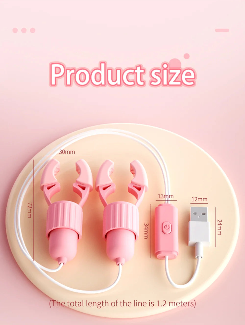Vibrating Nipple Clamp Tongue Licking Sucking Vibrator For Women Breast Massage Labia Clitoris Clip Stimulation Massager Sex Toy