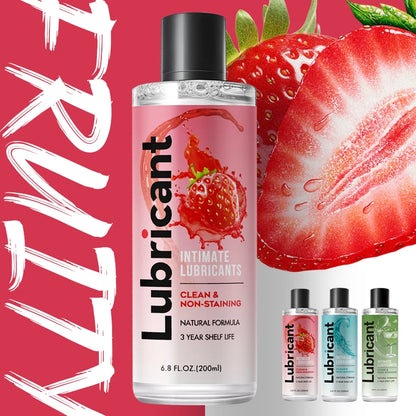 Fruit water-soluble lubricantion Water Based Gel Lubricats Sex intimate For Adults Men Women Gay body Sexy Strawberry fragrance